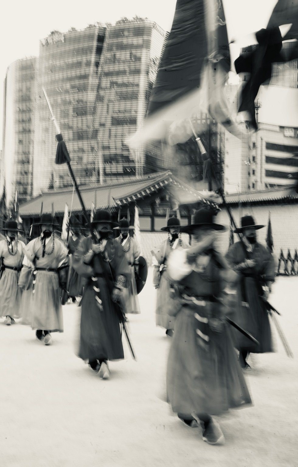 Ceremonial procession in Seoul