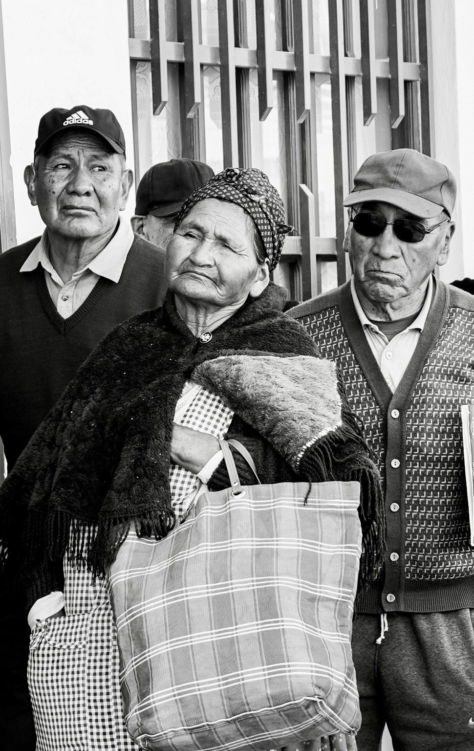 Three elderly people in Bolivia